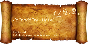 Örmény Uriel névjegykártya